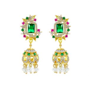 crystal earrings wholesale from China cz jewelry factory