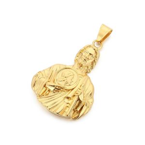 HipHop 45mm Stainless Steel Jesus Pendant