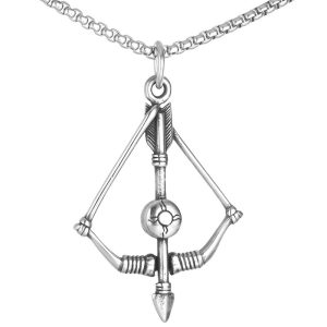 50mm Stainless Steel Arrow Pendant Necklace