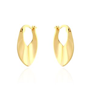 19.8mm 925 Silver Twisted Teardrop Hoop Earrings