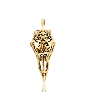 Men's 49mm Stainless Steel Bird's Skull Pendant