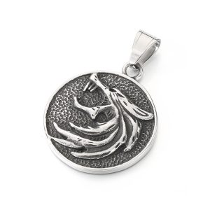12-20g Heavy Stainless Steel Wolf Pendants