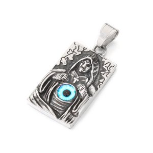 37mm Heavy Stainless Steel Devil Eyes Pendant