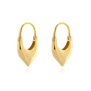 19mm 925 Silver Oval Drop Hoop Earrings