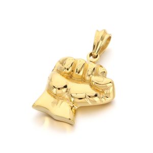 Men's Hiphop 55g Heavy Stainless Steel Fist Pendant