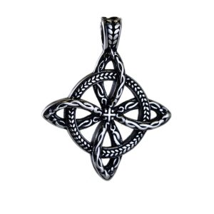 Viking Style Stainless Steel Hollow Celtic Knot Pendant