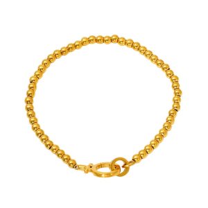 Women's Stainless Steel Beaded Rings Bracelet