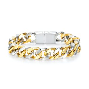 Women's Stainless Steel Cuban Chains Bracelet