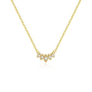 13.7mm 925 Silver CZ Eyes Choker Necklace