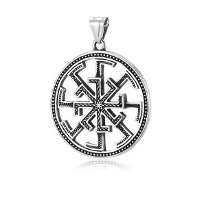 41mm Stainless Steel Hollow Star Circle Pendant