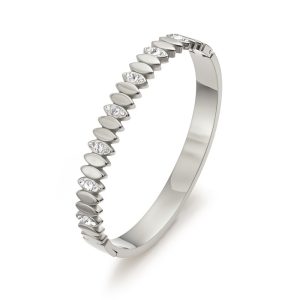 Stainless Steel 8mm Diamond Eyes Bracelet