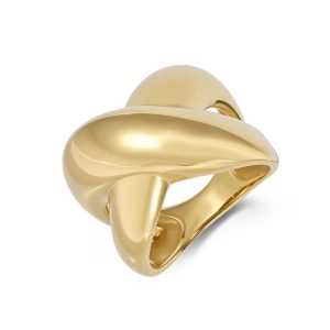 Women's 20mm Stainless Steel Polished Cross Ring