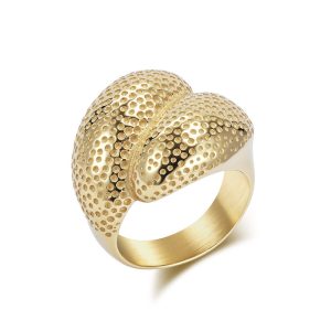25mm Stainless Steel Pocks Teardrop Ring