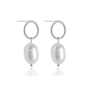 925 Silver Freshwater Pearl Stud Earrings