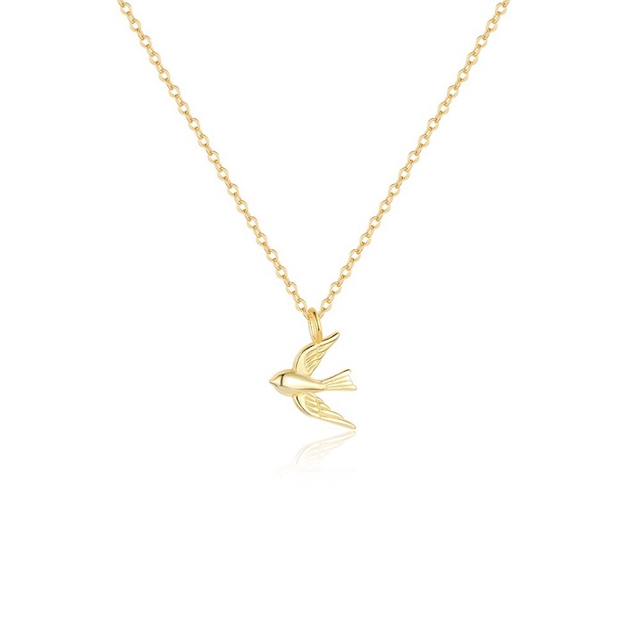 925 Silver Pigeon Bird Pendant Necklace