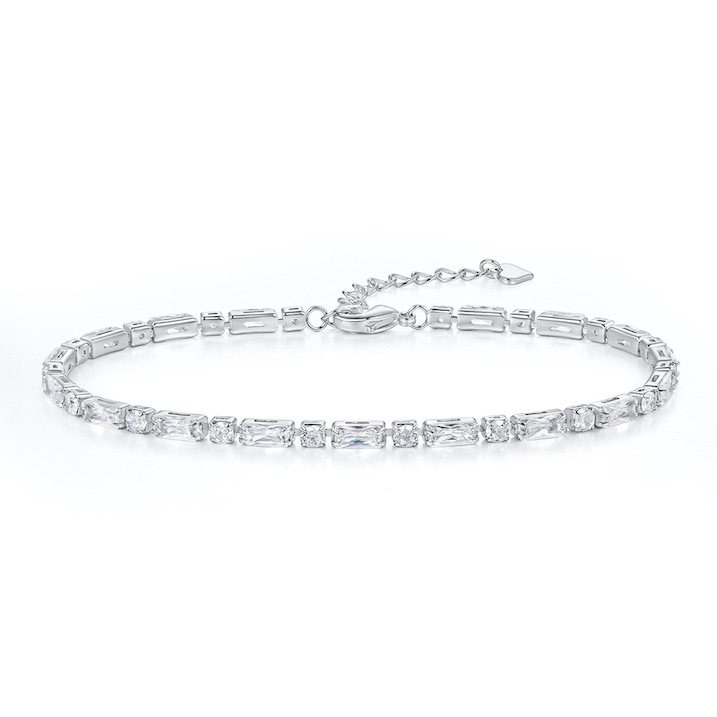 Brass Jewelry 5.5/2.5mm Geometric Diamonds Bracelet