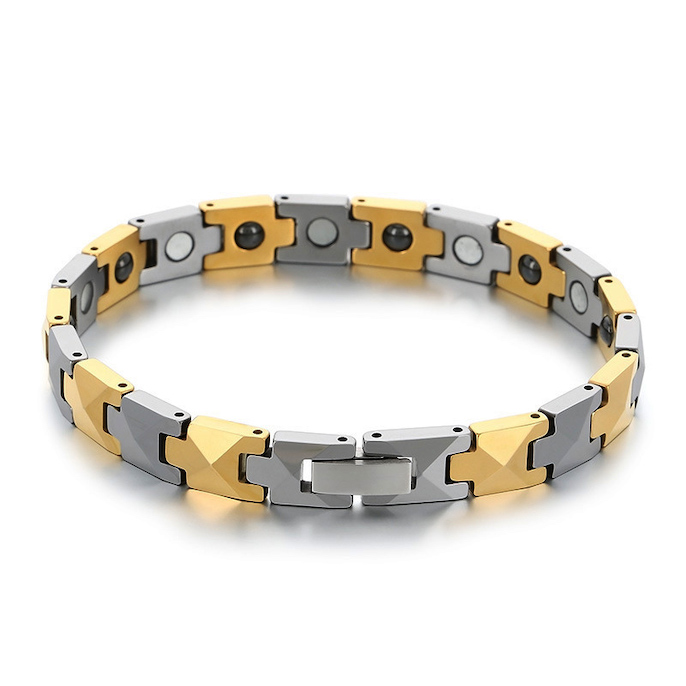 47g Heavy Health Energy Tungsten Steel Rivets Magnetic Bracelet