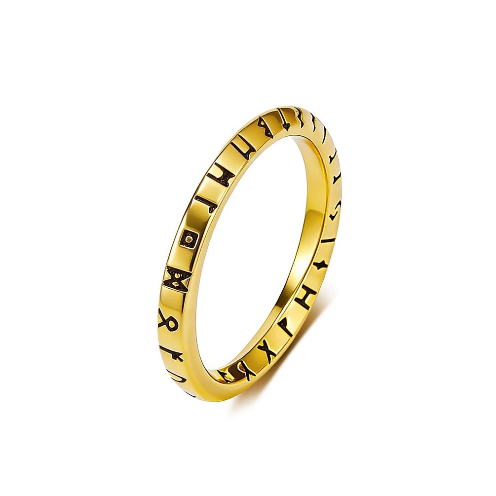 Ladies' Stainless Steel Twisted Faces Ring