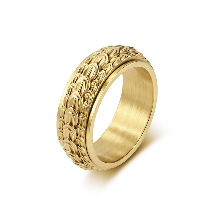 Men's Stainless Steel Dragon Scales Ring