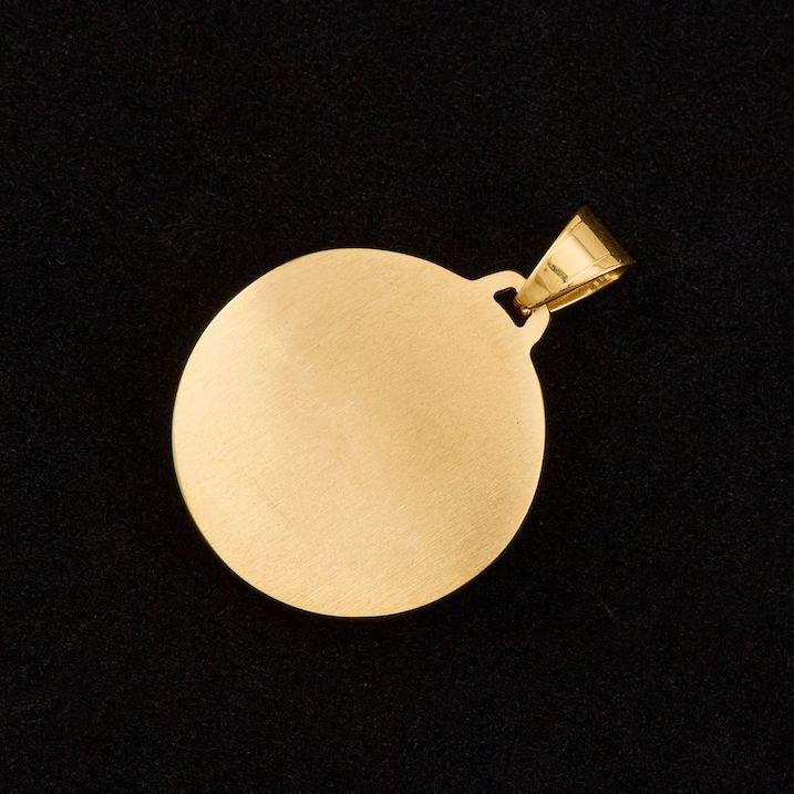 34mm Men's Stainless Steel Yinyang Lucky Circle Pendant - Image 4