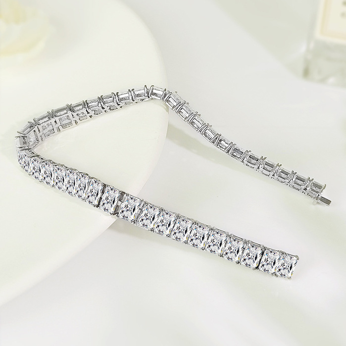 Women's Jewelry 4/5mm Brass Geometric Zircons Bracelet - Image 2