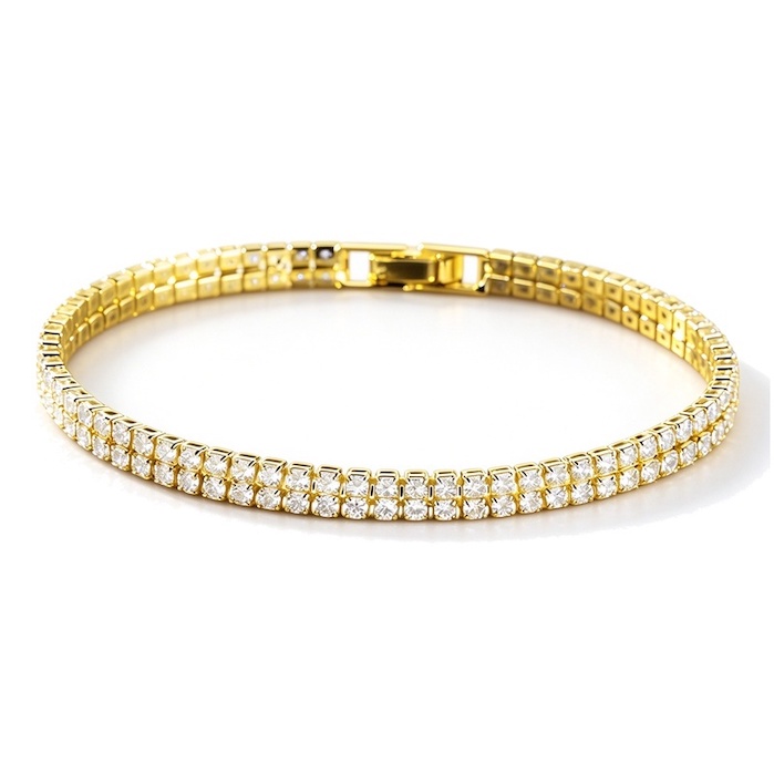 Women's Jewelry 8mm Brass Cubic Zirconia Bracelet