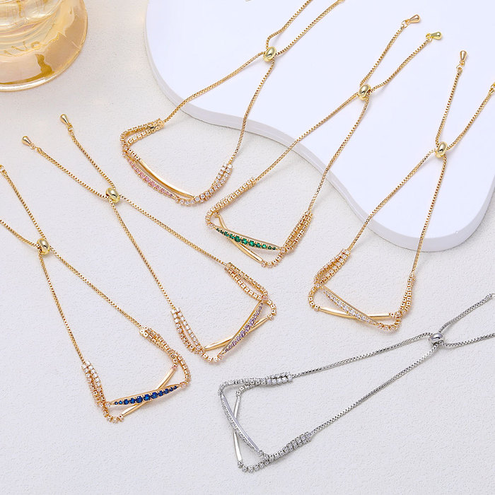 Women's Jewelry Brass CZ Eye Stick Bracelet - Image 3