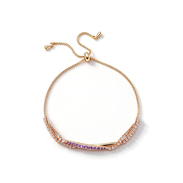 Women's Jewelry Brass CZ Eye Stick Bracelet