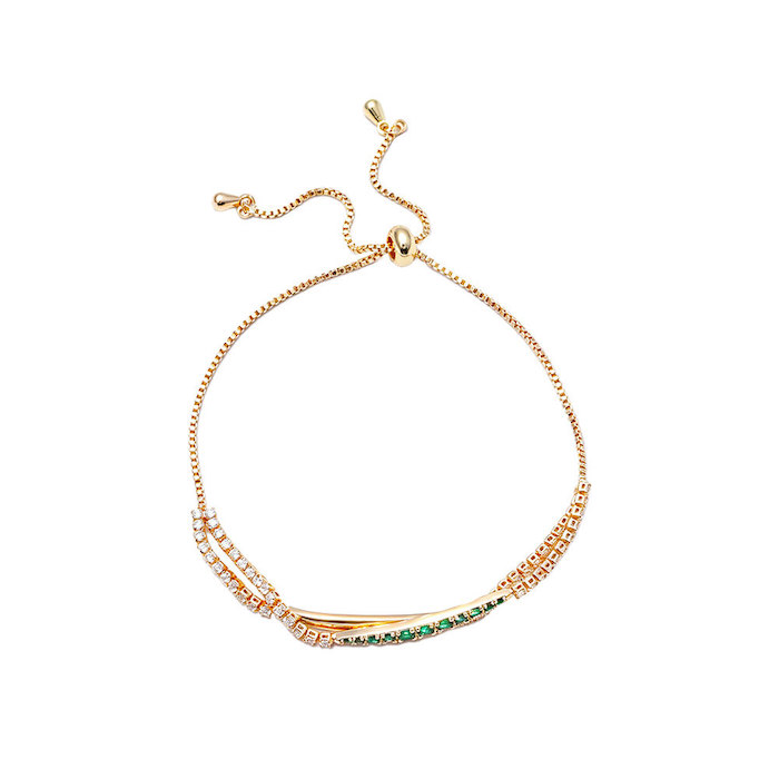 Women's Jewelry Brass CZ Eye Stick Bracelet - Image 2