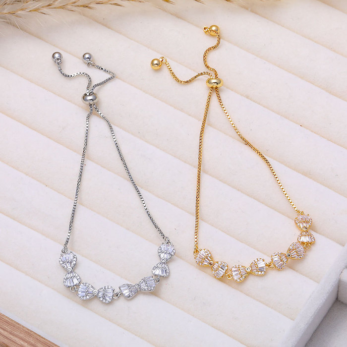 Women's Jewelry Brass 8mm CZ Bowknots Bracelet - Image 3