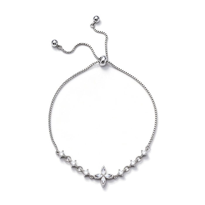 Women's Jewelry Brass Lucky Clover Flower Bracelet