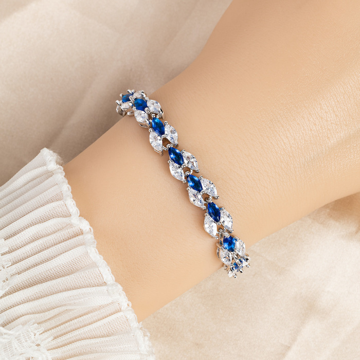Women's Jewelry Brass Triple Eye Zircons Bracelet - Image 4