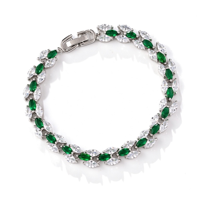 Women's Jewelry Brass Triple Eye Zircons Bracelet