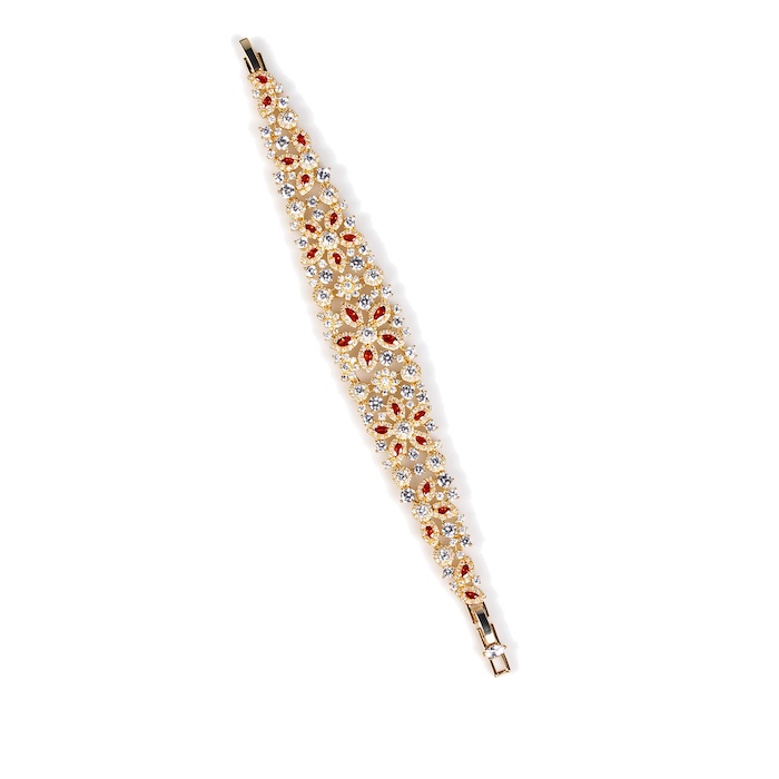 Women's Jewelry Eye-shaped CZ Flowers Bracelet