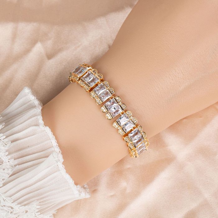 Women's Jewelry 25g Rectangular Stones Bracelet - Image 4