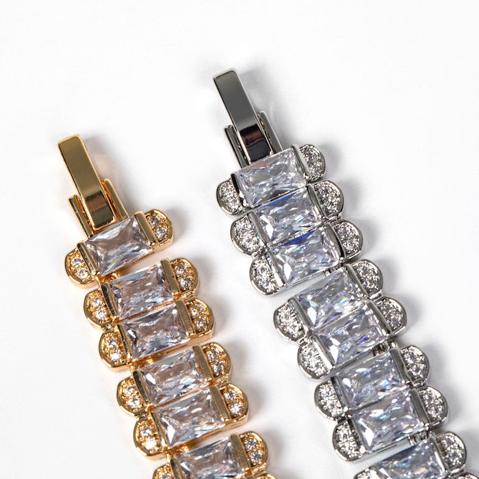 Women's Jewelry 25g Rectangular Stones Bracelet - Image 2