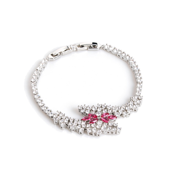 Women's Jewelry 11.4g Diamonds Wheat Ear Leaf Bracelet