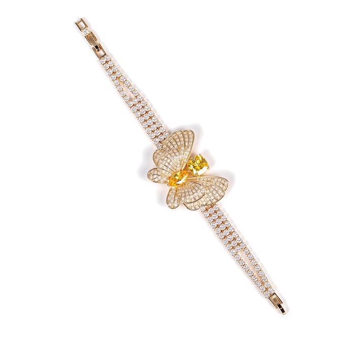 Women's Jewelry Diamonds Butterfly Charm Bracelet