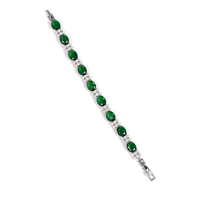 Women's Jewelry 14.5g Oval Stones Bracelet