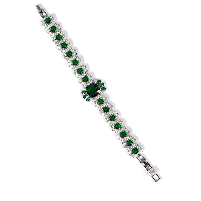 Women's Jewelry 26g Oval Square Stones Bracelet