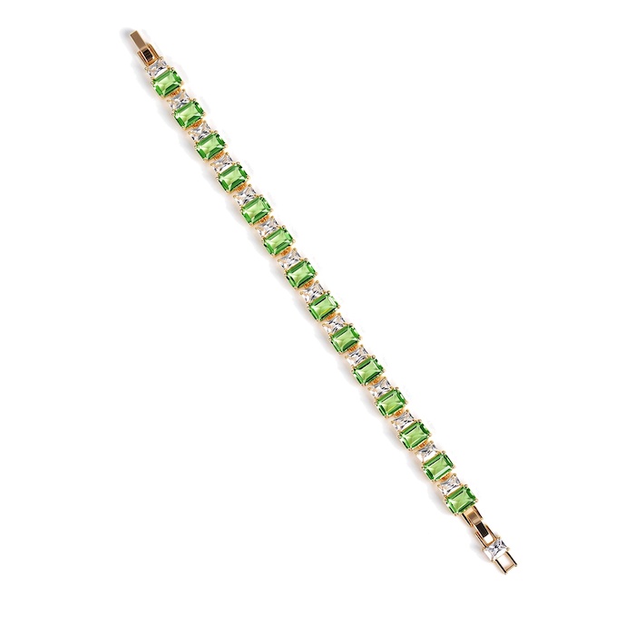 Women's Jewelry 19.5g Geometric Crystal Stones Bracelet