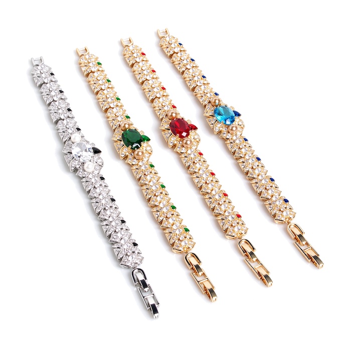Women's Jewelry 25.6g Oval Stone Leaf Flowers Bracelet