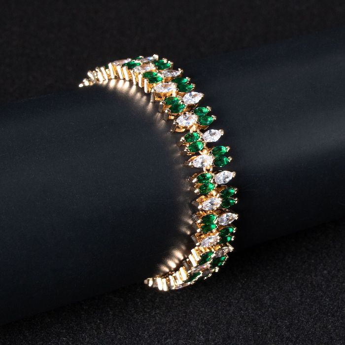Women's Jewelry 23.4g Eye-shaped Stones Bracelet - Image 4